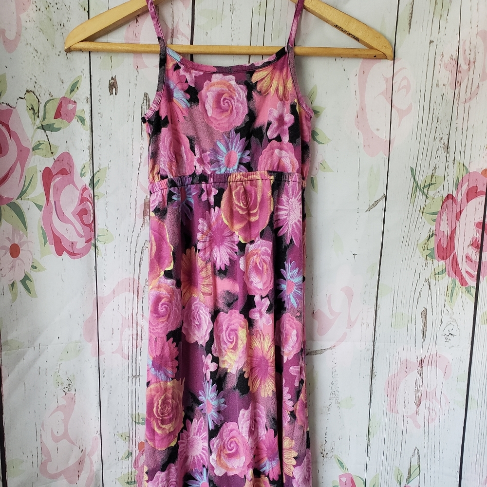 ROUTE 66 GIRLS SIZE M FLORAL MAXI DRESS